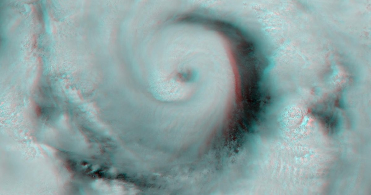 NASA satellite view of a tropical cyclone over the Gulf of Mexico, illustrating the tropical moisture behind the Southwest flooding event